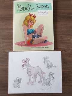 Mandy and Skoots - Originele illustratie + boek - Yeagle, Dean - EO (2019) | Catawiki