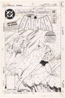 DETECTIVE COMICS #522 COMIC BOOK COVER COVER ORIGINAL ART BY JIM APARO. | Hake’s