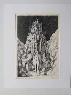 Claude Serre | « Femme Citadelle » vente de dessin Original à l’encre de Chine -Publié dans l’album « le livre d’or de Serre »- Rare signé (taille 32 x 25 cm) -dessin de Claude SERRE | Serre