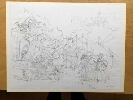 Franka - Potloodtekening omslag Franka Magazine 9 - (2002) | Catawiki