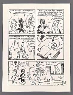 Cance Louis Pif... | CANCE Louis Pif et Hercule Gag en une planche "Merlin... | Vermot et Associés