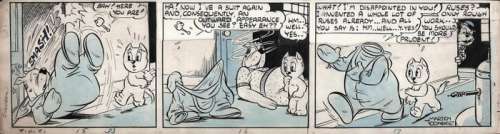 Marten Toonder Studio’s - De Atoomtrillingen - Oost-Indische inkt en blauw aquarel - (1945) | Catawiki