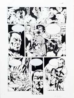 Bocci, Alessandro - Alessandro Bocci Conan il conquistatore? Page 27 Original Comic Art.