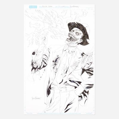 Lot 100 - Tyler Kirkham, Absolute Batman #19 Variant Cover Original Art (DC Comics, 2026) | Landry Pop Auctions