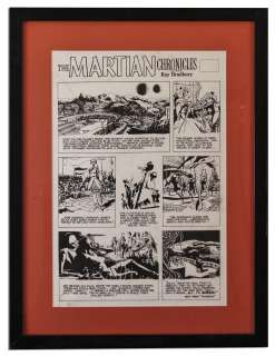 Ray Bradbury Personally Owned Copy of ’’The Martian Chronicles’’ Comic Strip by Cartoonist Doug Wildey -- Commissioned by the L.A. Times | Nate Sanders