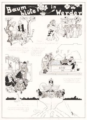 Hans Heinz Rauch (Caricaturist From Berlin-Wilmersdorf) | Baumblüte in Werder | Galerie Laqua