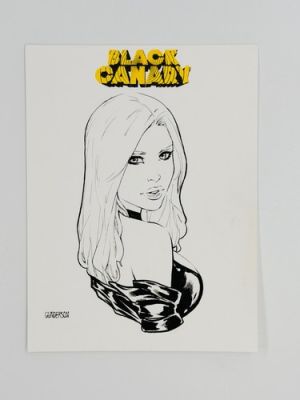 Black Canary original art sketch by Jordan Gunderson | eBay US (Buy It Now)