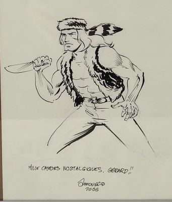 André Amouriq (1945), Blek, Dessin Dédicacé; Feutre Sur Papier, Signée Et Daté 2006 En Bas Au Centre, Dim. 31,5 X 24 Cm | Lot 325 : | misc / divers