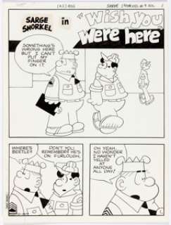 Charlton Artist | Sarge Snorkel #9 Complete Issue Original Art Group of 22 (Charlton, 1975). | Heritage