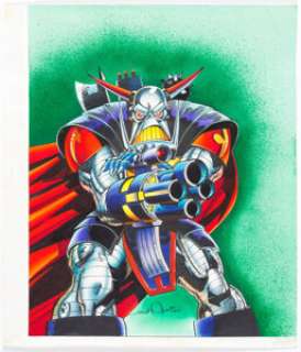 Marvel Colorist | Strip #20 Death’s Head Cover Production Color Original Art (Marvel UK, 1990).... | Heritage