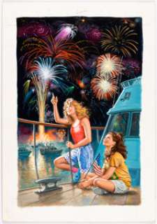 Samson Pollen - Paperback Novel Cover Painting Original Art (c. 1990s).... | Heritage