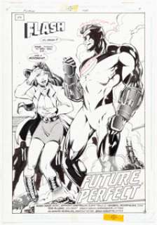 Anthony Castrillo and Hanibal Rodriguez - #112 Title Page 4 Original Art (DC, 1996).