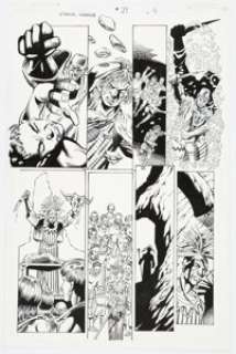 Ted Halsted and Mike DeCarlo - Eternal Warrior #29 Story Page 4 Original Art (Valiant, 1995).