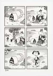 Jim Woodring | Frank Story Page 34 Original Art (Fantagraphics, 1996).... | Heritage