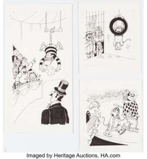 Jaffee, Al | Al Jaffee - MAD Story Pages and Illustrations Original Art Group of 8 (EC, c. 1980s).... (Total: 8 Original Art) | Heritage