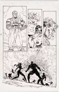 Lee, Jim | Jim Lee and Richard Bennett WildC.A.T.S: Covert Action Teams #8 Story Page 17 Original Art (Image, 1994).... | Heritage
