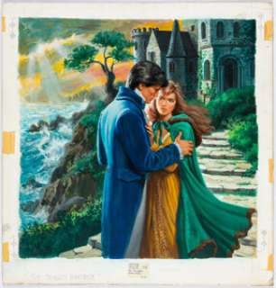 Pollen, Samson | Samson Pollen Lady in the Straw and The Covington Inheritance - Romance Paperback Novel Cover Painting... (Total: 2 Original Art) | Heritage