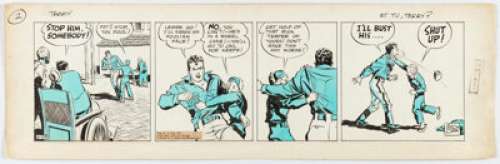 Caniff, Milton | Milton Caniff Terry and the Pirates Daily Comic Strip Original Art, dated 6-29-37 (Chicago Tribune/ N.Y. News, 193... | Heritage