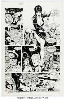 Sutton, Ronn - Ronn Sutton Elvira, Mistress of the Dark #57 Story Page 26 Original Art (Claypool, 1998). ...
