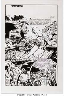 Black, Bill - Bill Black Jungle Girls #5 Tiger Girl Story Page 1 Original Art (AC, 1992)....