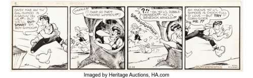 Capp, Al | Al Capp Li’l Abner Daily Comic Strip Original Art dated 11-23-48 (United Feature Syndicate, 1948). ... | Heritage