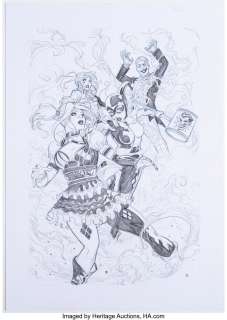 Cifuentes, Vicente - Vicente Cifuentes - Harley and Joker Illustration Original Art (c. 2020s)....