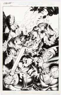 Brewer, David - David Brewer, Cam Smith, and Andrew Pepoy The Incredible Hulk #457 Splash Page 3 Original Art (Marvel, 1997)....