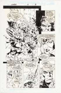 Skroce, Steve | Steve Skroce and Mike Sellers Cable #16 Story Page 8 Original Art (Marvel, 1994).... | Heritage