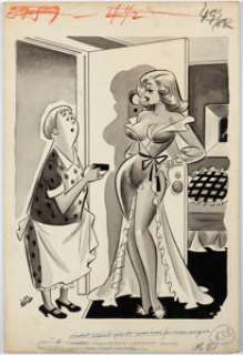 DeCarlo, Dan - Dan DeCarlo Comedy July-1957 Illustration Original Art (Humorama, 1957)....
