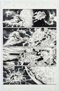 Deodato Jr., Mike - Mike Deodato Jr. and Joe Pimentel New Avengers #18 Story Page 11 Original Art (Marvel, 2006)....