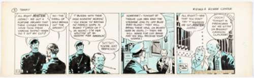 Caniff, Milton | Milton Caniff Terry and the Pirates Daily Comic Strip Original Art dated 1-22-1936 (Chicago Tribune/ NY Syndicate, 1936). ... | Heritage