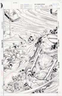 Gammill, Kerry - Kerry Gammill and Al Vey The New Titans #85 Cover Original Art (DC, 1992)....