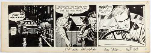 Starr, Leonard | Leonard Starr Mary Perkins On Stage Daily Comic Strip Original Art dated 5-24-58 (Chicago Tribune, 1958). ... | Heritage