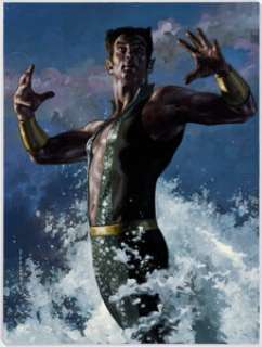 Palumbo, David | David Palumbo - Namor #4 Holo Foil Trading Card Painting Original Art (Upper deck, 2020).... | Heritage