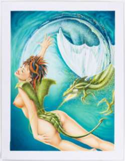 Britez, Cesar | Cesar Britez Mermaid Song: Desires of the Deep Pin-Up Illustration Original Art (SQP, 2007).... | Heritage