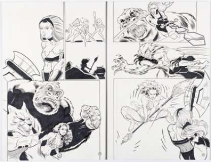 Durham, Robert - Rob Durham Cavewoman: Sisters of the Arena #2 Story Pages 11 & 13 Original Art (Amryl Entertainment, 2016).... (Total: 2 Original Art)
