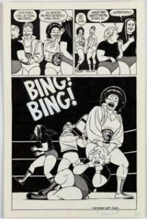 Hernandez, Jaime | Jaime Hernandez Whoa, Nellie #1 Story Page 22 Xo and Gina Original Art (Fantagraphics, 1996).... | Heritage