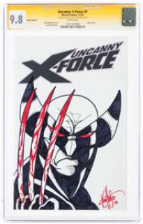 Ken Haeser - Uncanny X-Force #1 Sketch Edition - Signature Series Original Art (Marvel, 2010) CGC NM/MT 9.8 White pa...