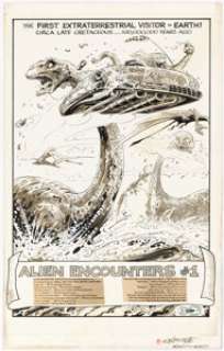 Steve Bissette | Alien Encounters #1 Splash Page 1 Original Art (FantaCo Enterprises, 1981). | Heritage