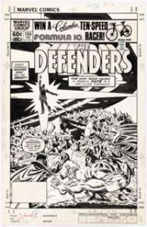 Al Milgrom | The Defenders #104 Cover Original Art (Marvel, 1982). | Heritage