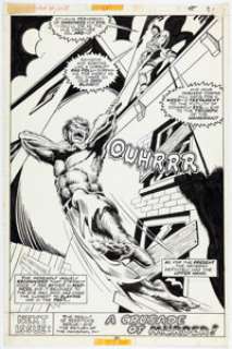 Don Perlin Werewolf by Night #25 Splash Page 17 Original Art (Marvel, 1975).