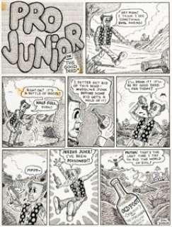 Don Dohler ProJunior #1 Complete 1-Page Story "The Good Deed" Original Art (Kitchen Sink Press, 1971). | Heritage