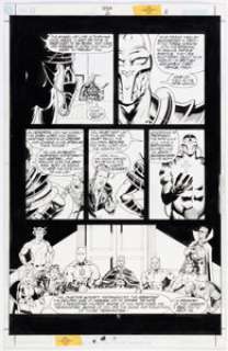 Stephen Sadowski and Michael Bair JSA #2 Story Page 5 Original Art (DC, 1999).