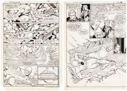 Carmine Infantino, Dennis Jensen, and Frank McLaughlin The Flash Story Pages Original Art Group of 2 (DC, 1983-84). (Total: 2 Items)