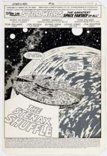 Kerry Gammill and Tom Palmer Star Wars #70 Splash Page 1 Original Art (Marvel, 1983). | Heritage