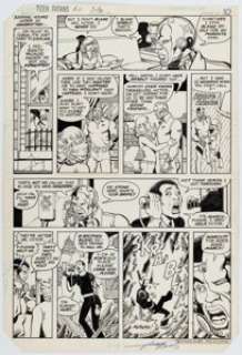 George Pérez and Romeo Tanghal New Teen Titans #21 Story Page 8 Original Art (DC, 1982). | Heritage