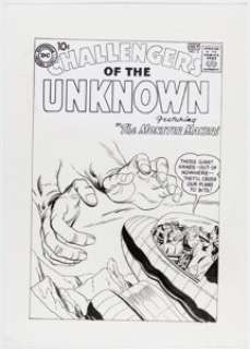 Angel Gabriele Challengers of the Unknown #2 Cover Re-Creation Original Art (2011).