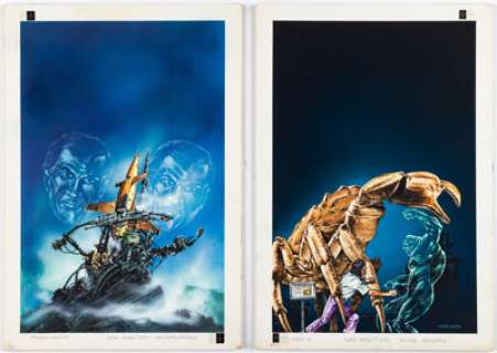 Eddie Jones Terra Astra Cover Paintings Original Art Group of 2 (Moewig Publishing, 1975-76). (Total: 2 Original Art) | Heritage