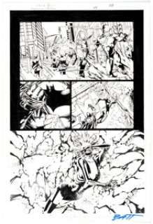 Shane Davis and Matt Banning Superman / Batman #44 Story Page 10 Original Art (DC, 2008).