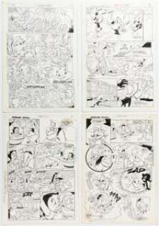 John Costanza, Dave Hunt, and others Looney Tunes and Tiny Toons Adventures Magazine Original Art Group of 4 (DC, 1990s). (Total: 4 Original Art)